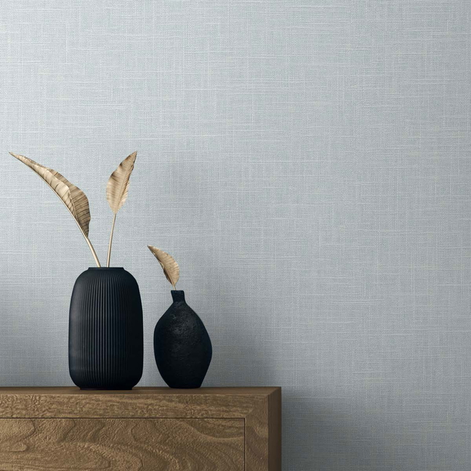 Seabrook Designs Myrna Linen Icicle Wallpaper image 2 of 2