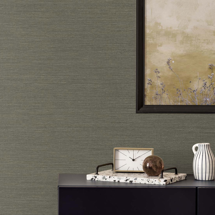 Seabrook Designs Seawave Sisal Raw Umber Wallpaper image 2 of 2