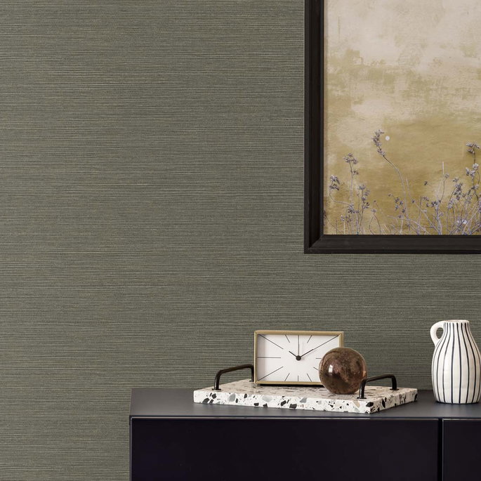Seabrook Designs Seawave Sisal Raw Umber Wallpaper image 2 of 2