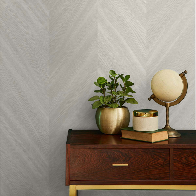 Seabrook Designs Chevron Wood Crest Wallpaper image 3 of 3