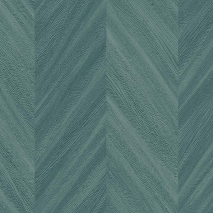 Seabrook Designs Chevron Wood Wintergreen Wallpaper image 1 of 3