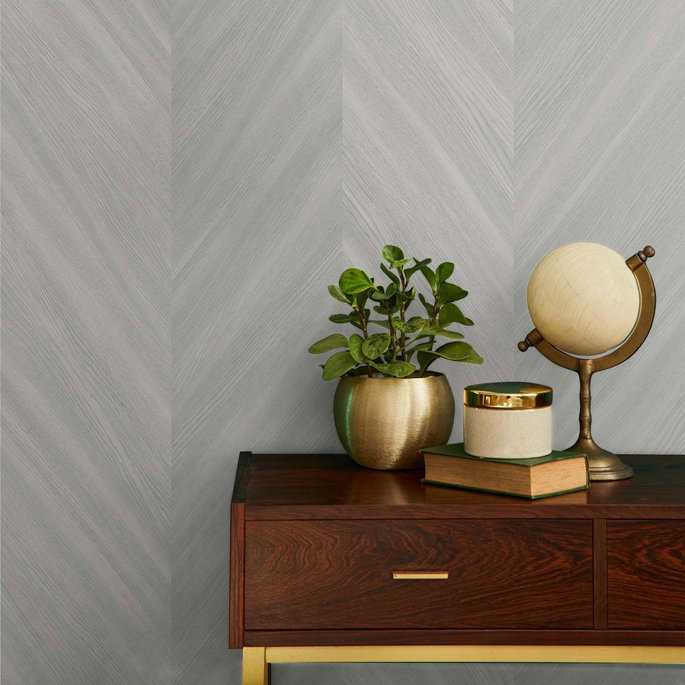 Seabrook Designs Chevron Wood Sere Wallpaper image 3 of 3