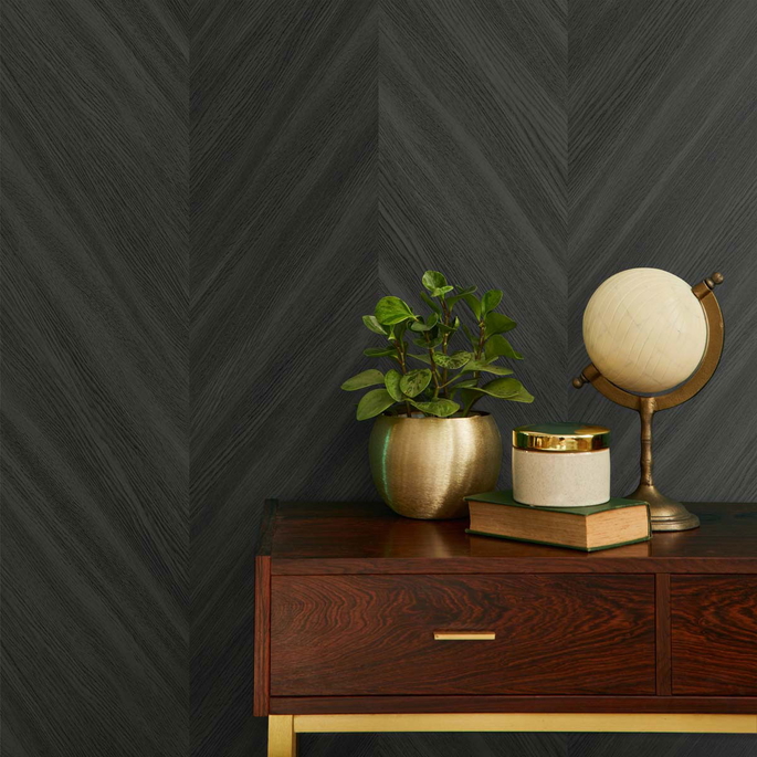Seabrook Designs Chevron Wood Apex Wallpaper image 3 of 3