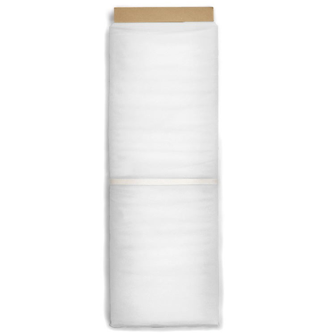 108 Inch White Premium Tulle Fabric image 1 of 2