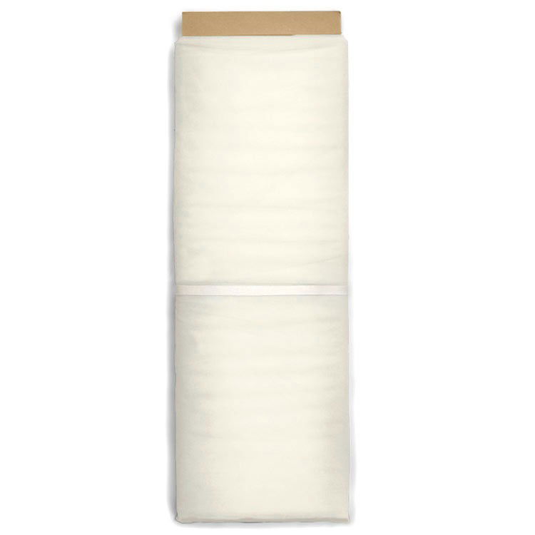 108 Inch Ivory Premium Tulle Fabric