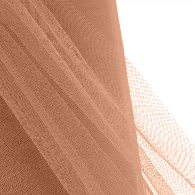 108 Inch Rust Premium Tulle Fabric image 2 of 2