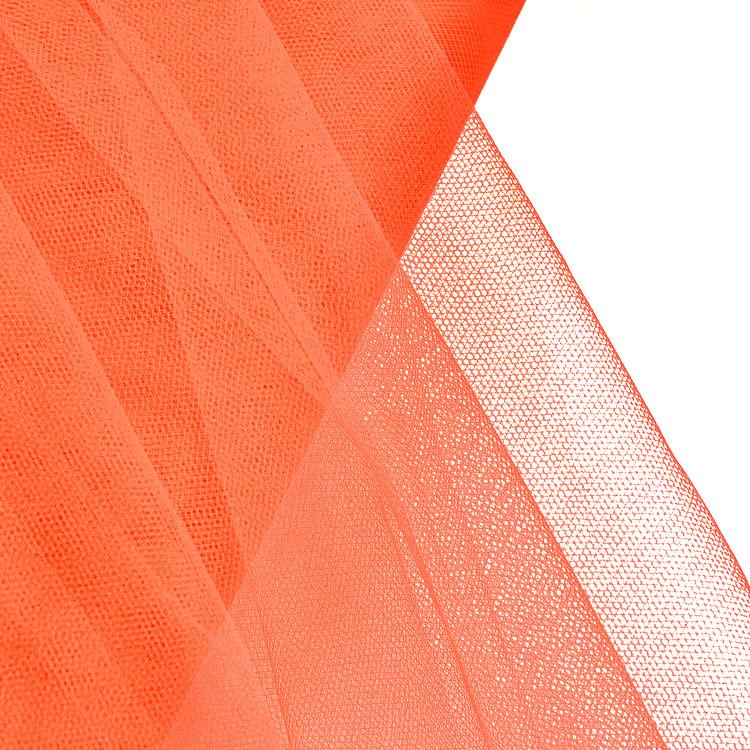 Orange tulle fabric - Tulle - lace fabric from