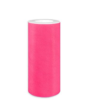 6" Hot Pink Tulle - 25 Yards