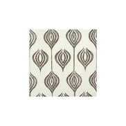 Lee Jofa Modern Tulip White/Chocolate Fabric