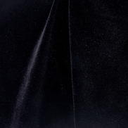 45" Black Triple Velvet Fabric