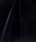45" Black Triple Velvet Fabric