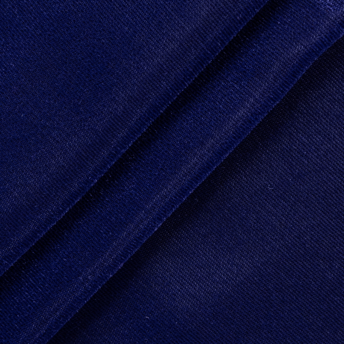 45" Royal Blue Triple Velvet Fabric image 1 of 2