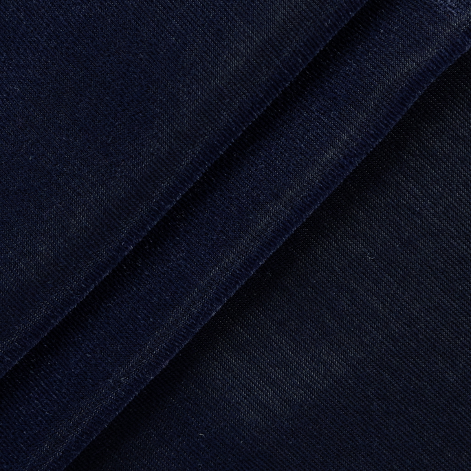 45" Navy Triple Velvet Fabric image 1 of 2