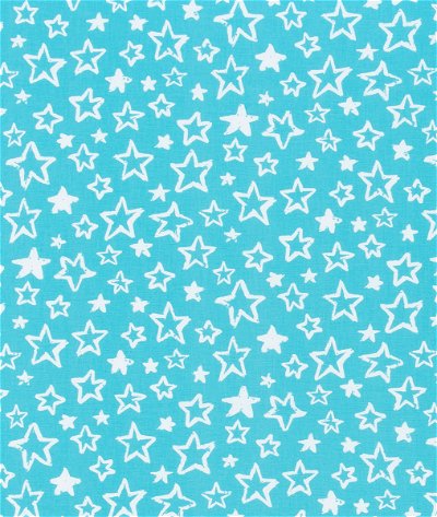 Premier Prints Twinkle Girly Blue Canvas Fabric