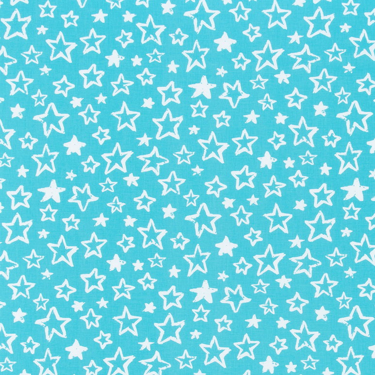 Premier Prints Twinkle Girly Blue Canvas Fabric