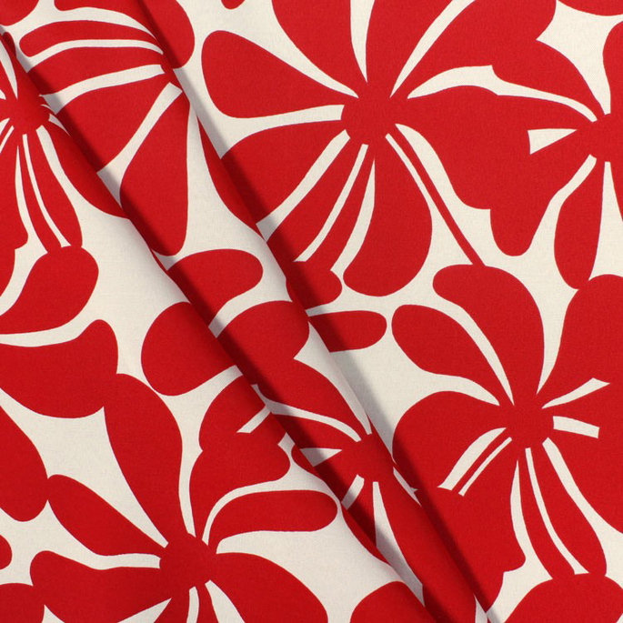 Premier Prints Outdoor Twirly American Red Fabric image 3 of 5