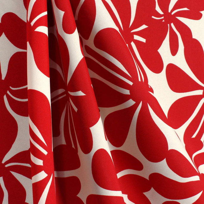 Premier Prints Outdoor Twirly American Red Fabric image 4 of 5