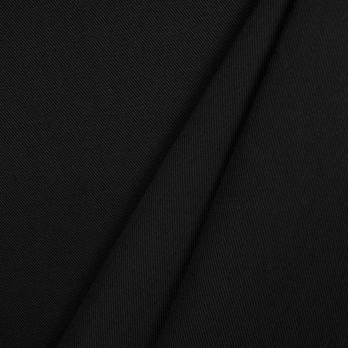 Black Poly Cotton Twill Fabric image 2 of 2