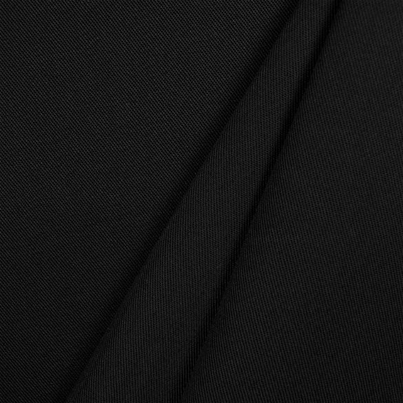 Black Poly Cotton Twill Fabric | OnlineFabricStore