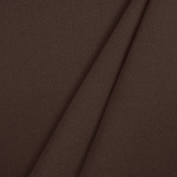 Brown Poly Cotton Twill Fabric image 2 of 2