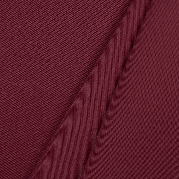 Burgundy Poly Cotton Twill Fabric image 2 of 2