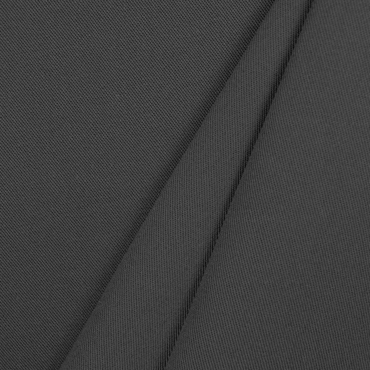 Charcoal Gray Poly Cotton Twill Fabric