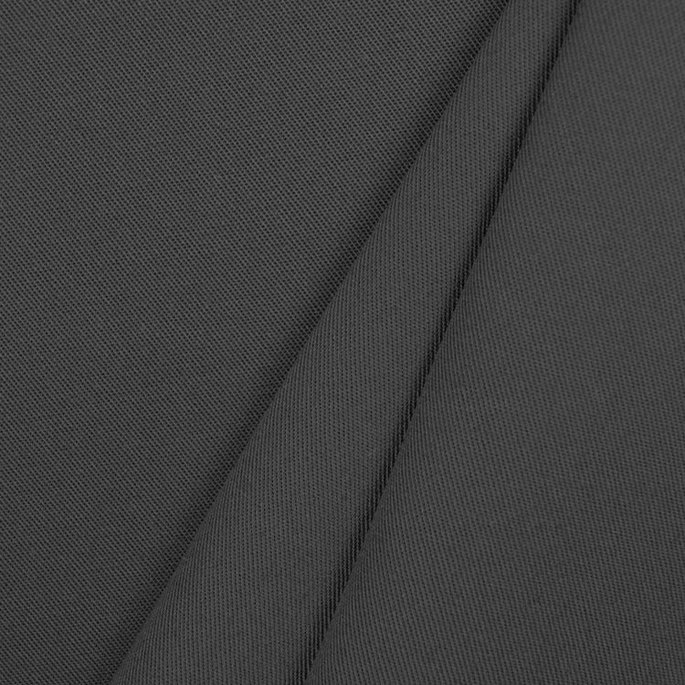 Charcoal Gray Poly Cotton Twill Fabric image 2 of 2