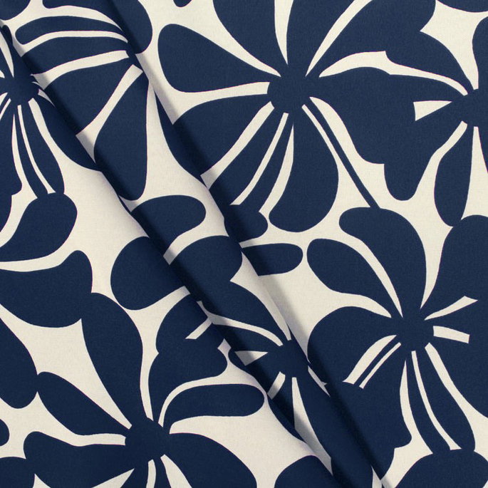 Premier Prints Outdoor Twirly Deep Blue Fabric image 3 of 5