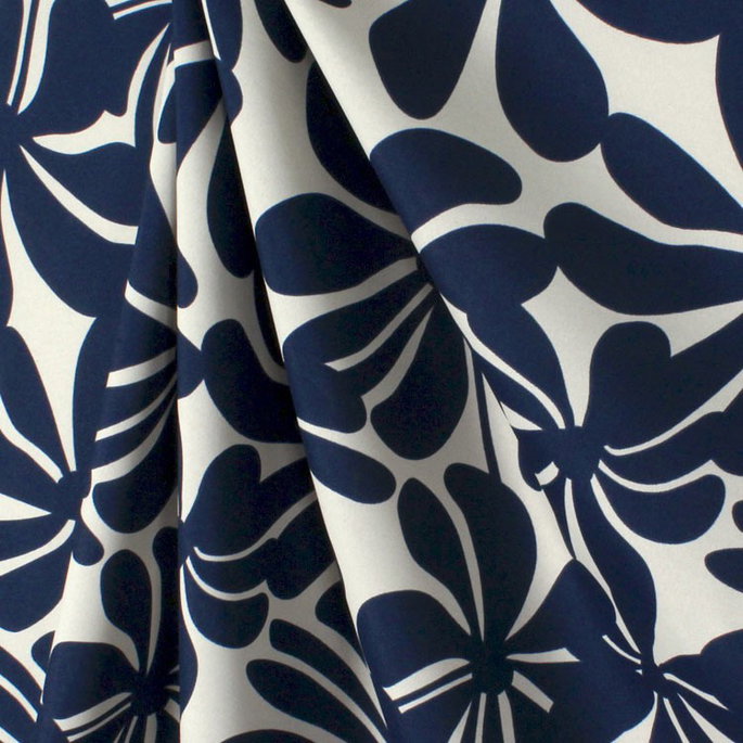 Premier Prints Outdoor Twirly Deep Blue Fabric image 4 of 5