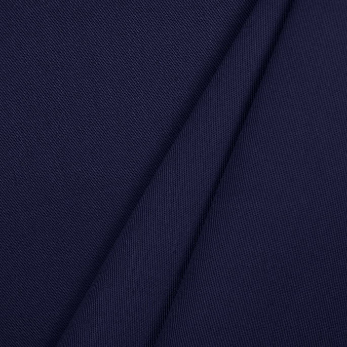 Navy Blue Poly Cotton Twill Fabric image 2 of 2