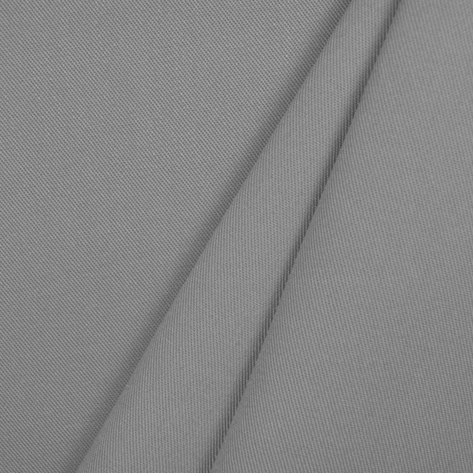 Silver Poly Cotton Twill Fabric image 2 of 2