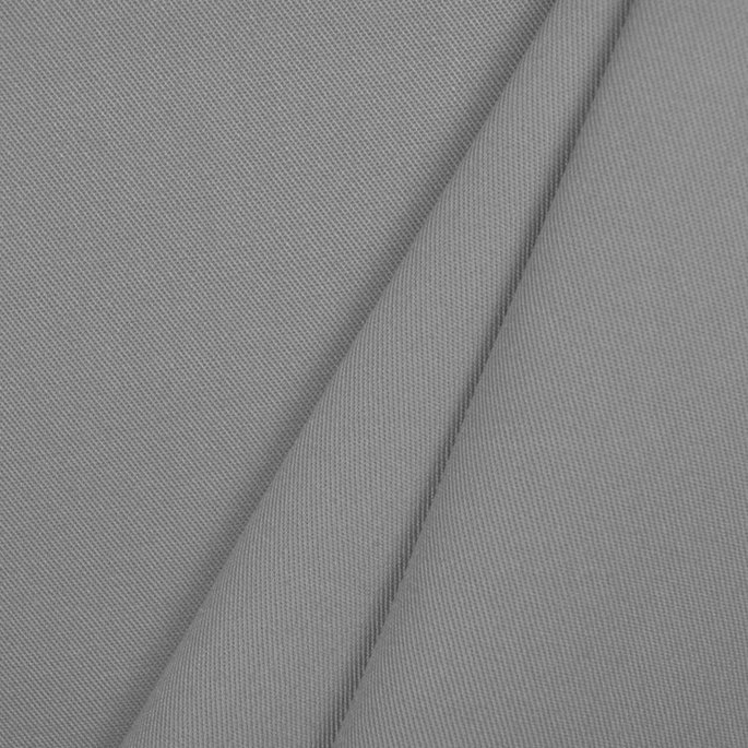 Silver Poly Cotton Twill Fabric image 2 of 2