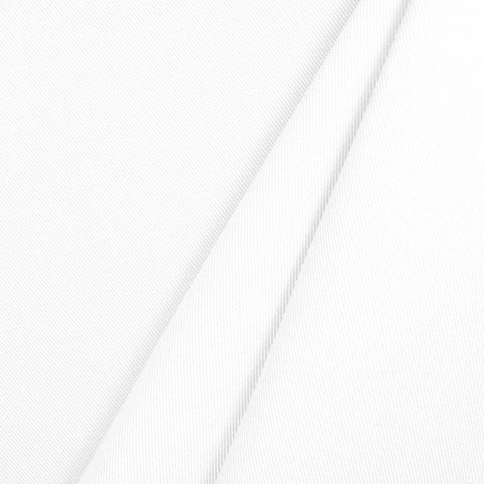White Poly Cotton Twill Fabric image 2 of 2