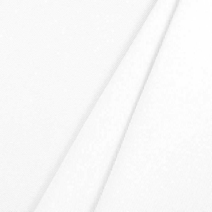 White Poly Cotton Twill Fabric image 2 of 2