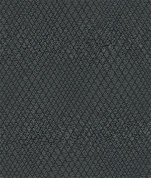 Black Perforated Black Plain Solid Vinyl Upholstery Fabric by The Yard