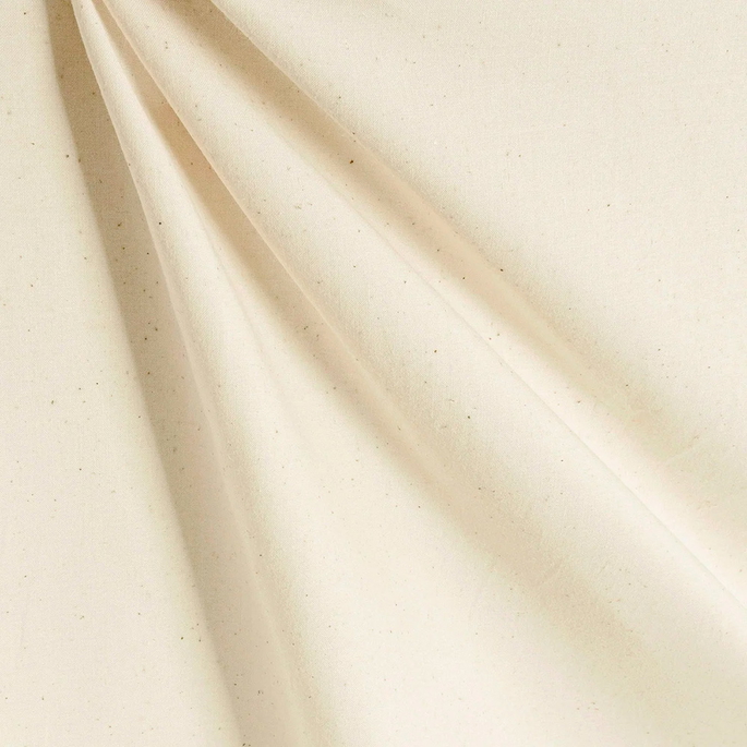 120" Unbleached Cotton FR Muslin Fabric image 1 of 2