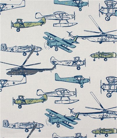 Premier Prints Vintage Air Felix/Natural Canvas Fabric