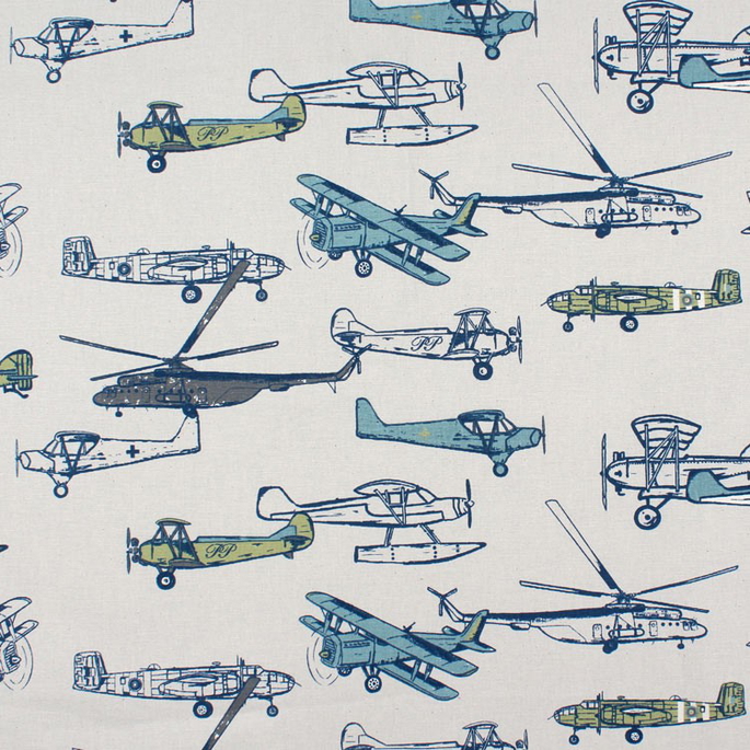 Premier Prints Vintage Air Felix/Natural Canvas Fabric image 1 of 4