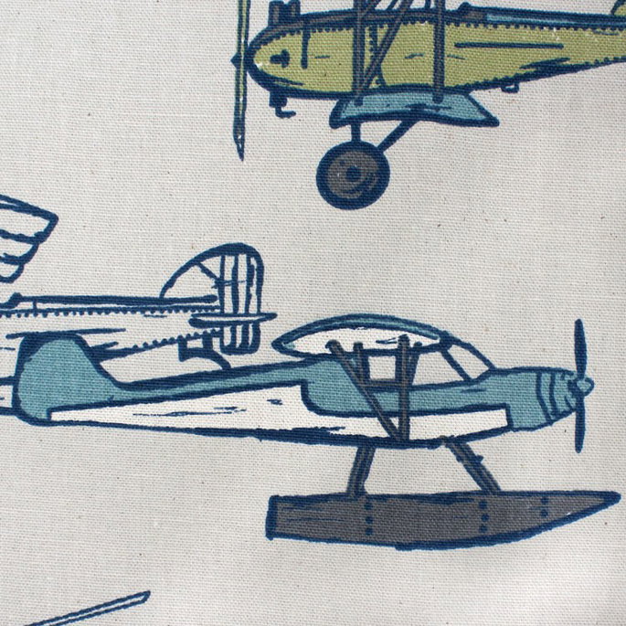 Premier Prints Vintage Air Felix/Natural Canvas Fabric image 2 of 4