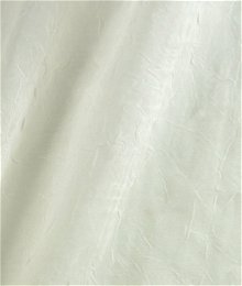 108 Inch Ivory Crushed Voile Fabric