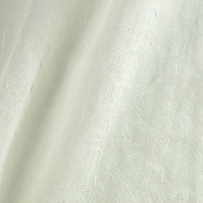 108 Inch Ivory Crushed Voile Fabric