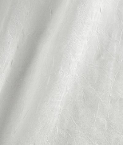 108 Inch White Crushed Voile Fabric