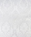 White Damask Brocade Fabric