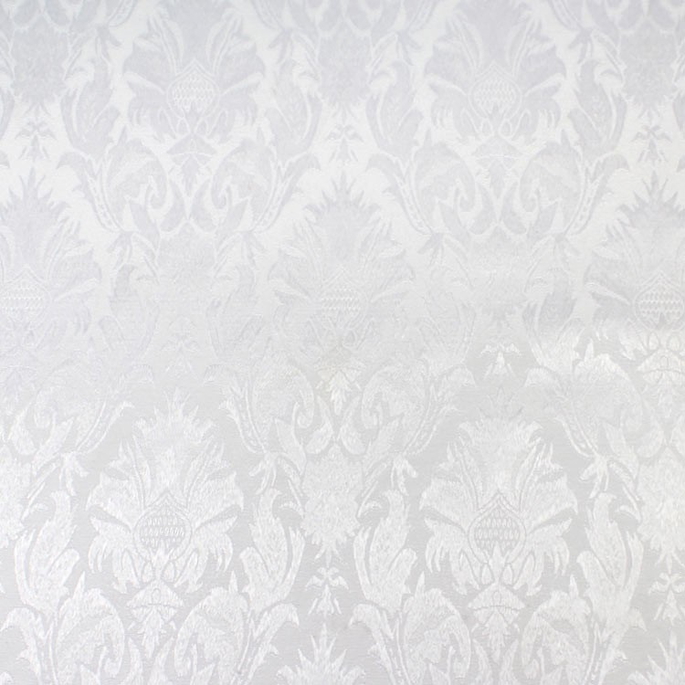 White Damask Brocade Fabric image 1 of 2