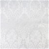 White Damask Brocade Fabric - Image 1