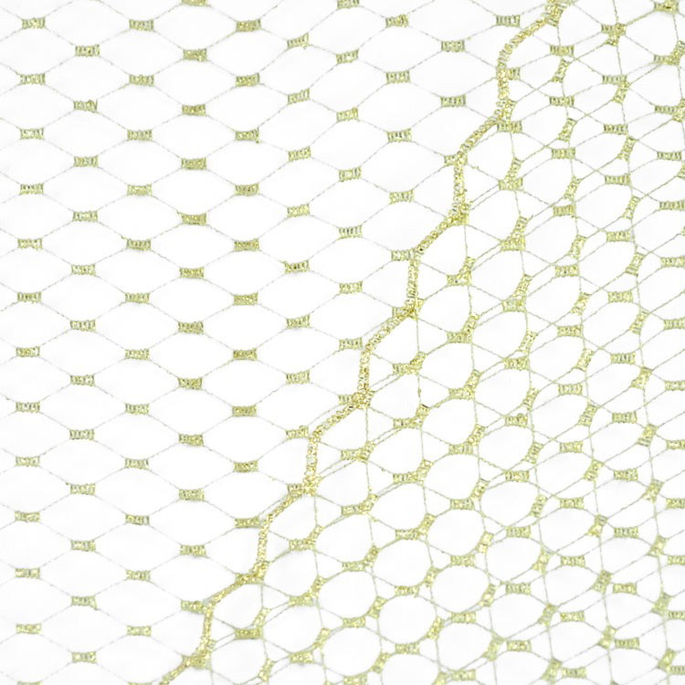 Metallic Gold Russian Netting Fabric image 1 of 1