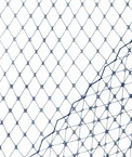Navy Blue Russian Netting Fabric