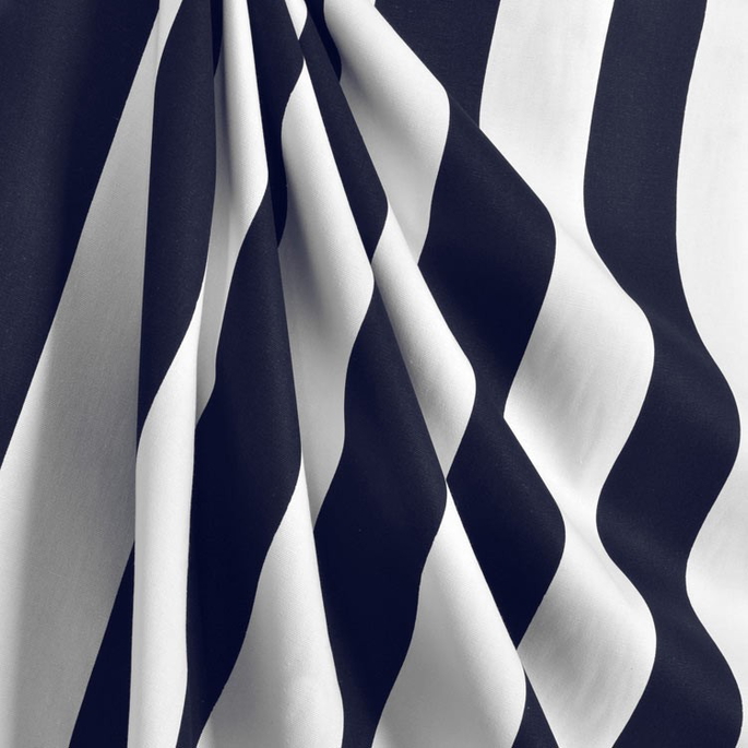 Premier Prints Vertical Blue/White Canvas Fabric image 4 of 5