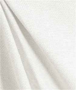 9.1 Oz White Basketweave Linen
