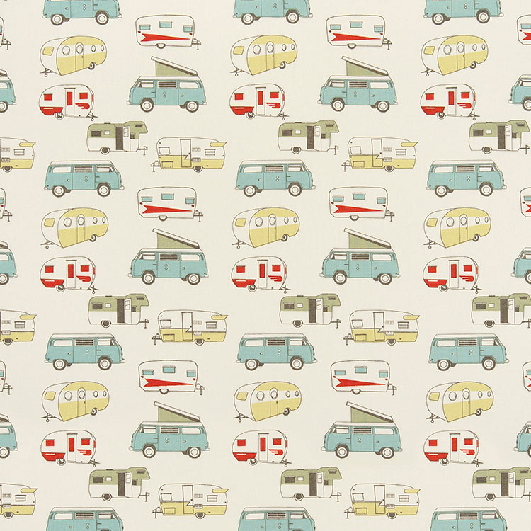 Premier Prints Vintage Camper Formica Macon Fabric